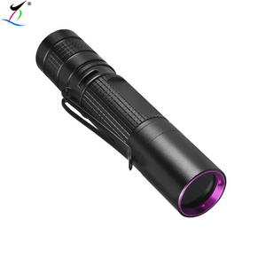 UV Torch Light Mini Led Flashlight Black Light Ultraviolet Led Flashlight 10 Industrial IP67 AA Aluminum Alloy Dry Battery S6