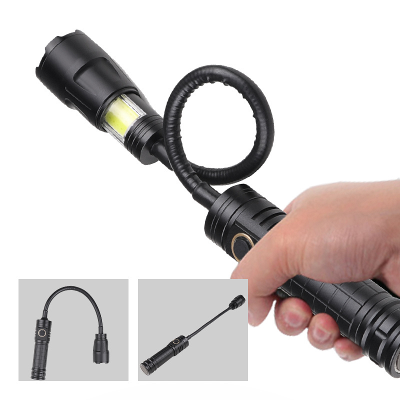 Multifunction led flashlight Magnetic Outdoor Illuminating Torch Light with zooming function