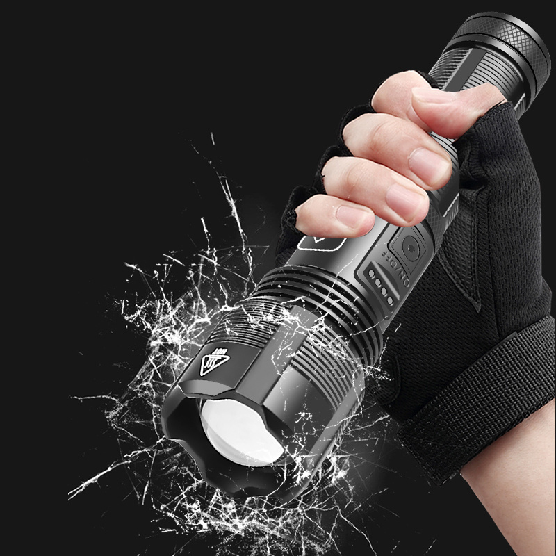 New 1000 lumen USB charging Long Beam Distance Torch Tactical Led High Lumen Flashlights with High Power LED