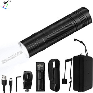 2000 Lumen 3 Modes Light Powerful Handheld LED Tactical Rechargeable Flashlight Torch With Clip