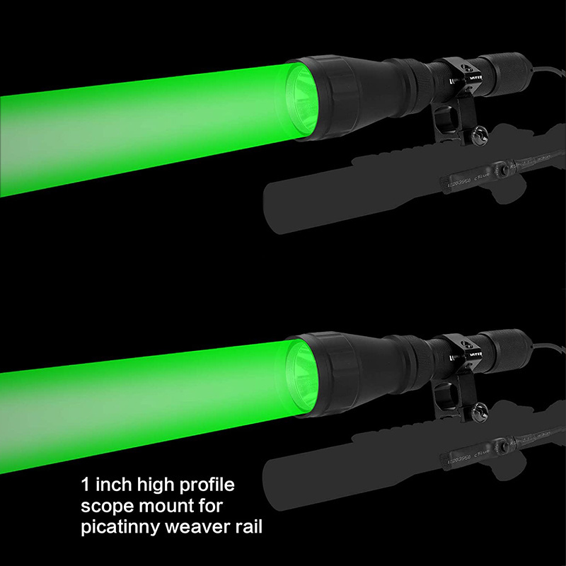 Scope mounted hunting flash light