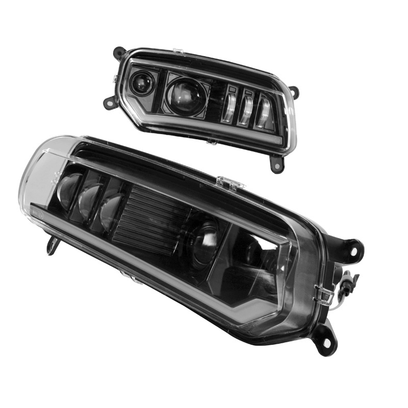 for atv brp Plug and  Play LED Replacement Headlight Assembly with DRL & Turn Signal Integration for  Can Am spyder (Set of 2)