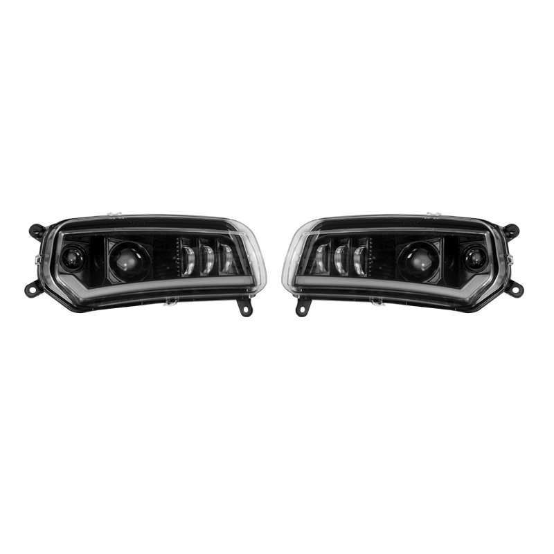 for atv brp Plug and  Play LED Replacement Headlight Assembly with DRL & Turn Signal Integration for  Can Am spyder (Set of 2)