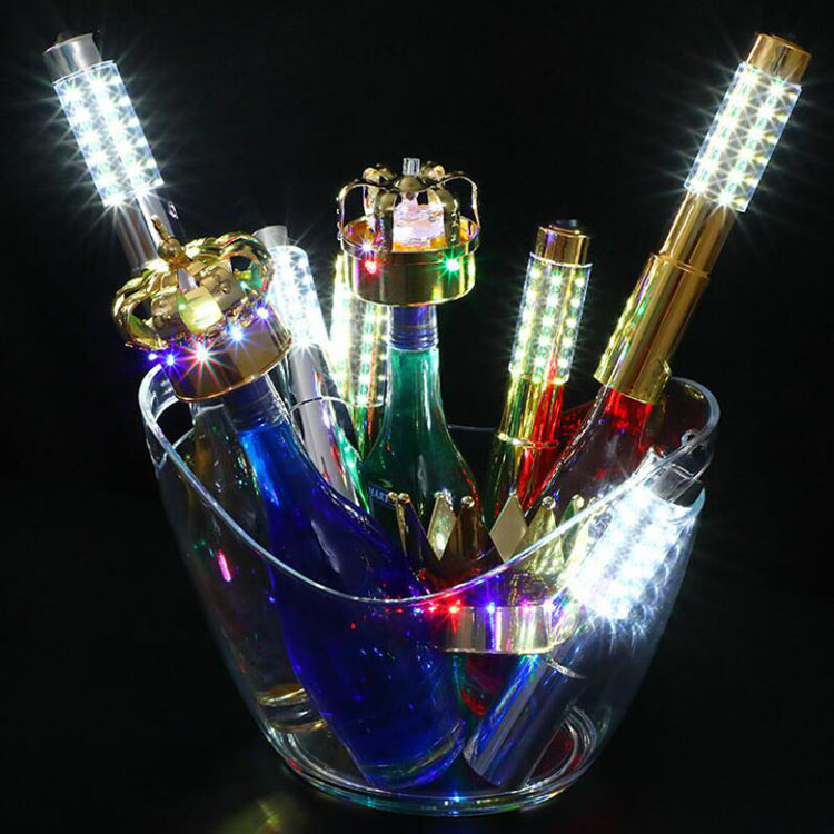 bar club restaurant shinning Hot Sale Barware LED Strobe Baton Champagne Bottle Sparklers