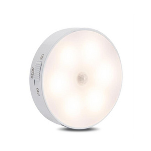 LED Motion stairs Sensor Night Light USB Rechargeable Sensor Wireless Closet Wall Lamp Energy-saving Bedroom Cabinet Light