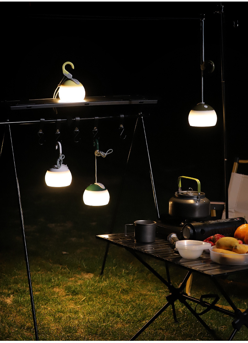 Mini Retro Camping Lantern USB Rechargeable Hanging Light Battery Powered Tent Lamp Table Light For Outdoor Emergency Power Bank