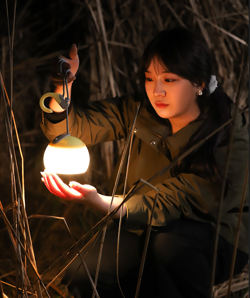 Mini Retro Camping Lantern USB Rechargeable Hanging Light Battery Powered Tent Lamp Table Light For Outdoor Emergency Power Bank