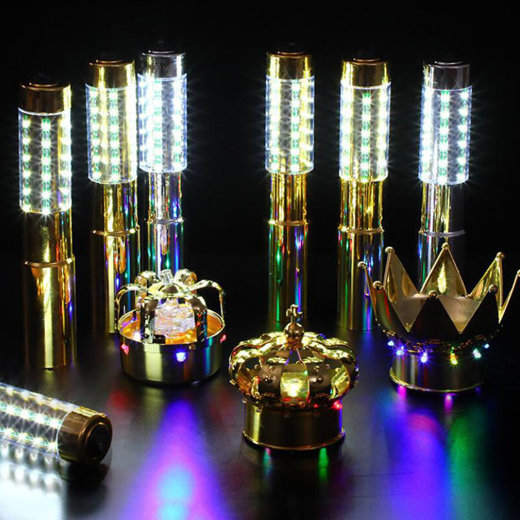 bar club restaurant shinning Hot Sale Barware LED Strobe Baton Champagne Bottle Sparklers