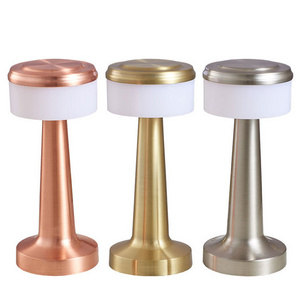 USB charging Rechargeable Touch Dimming Indoor Mushroom retro Dinner Bar restaurant Lighting decoration table lamp