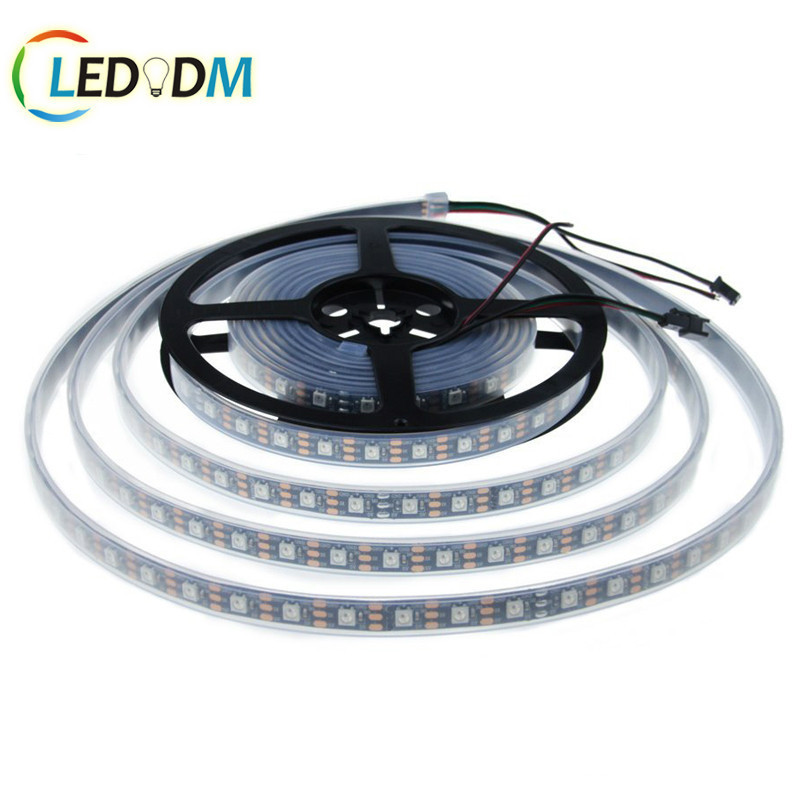 WS2812B 5V 30 60 74 96 144 Leds Per Meter ip20  IP65 ip67 Waterproof Dream Color RGB WS2812B Led Strip light