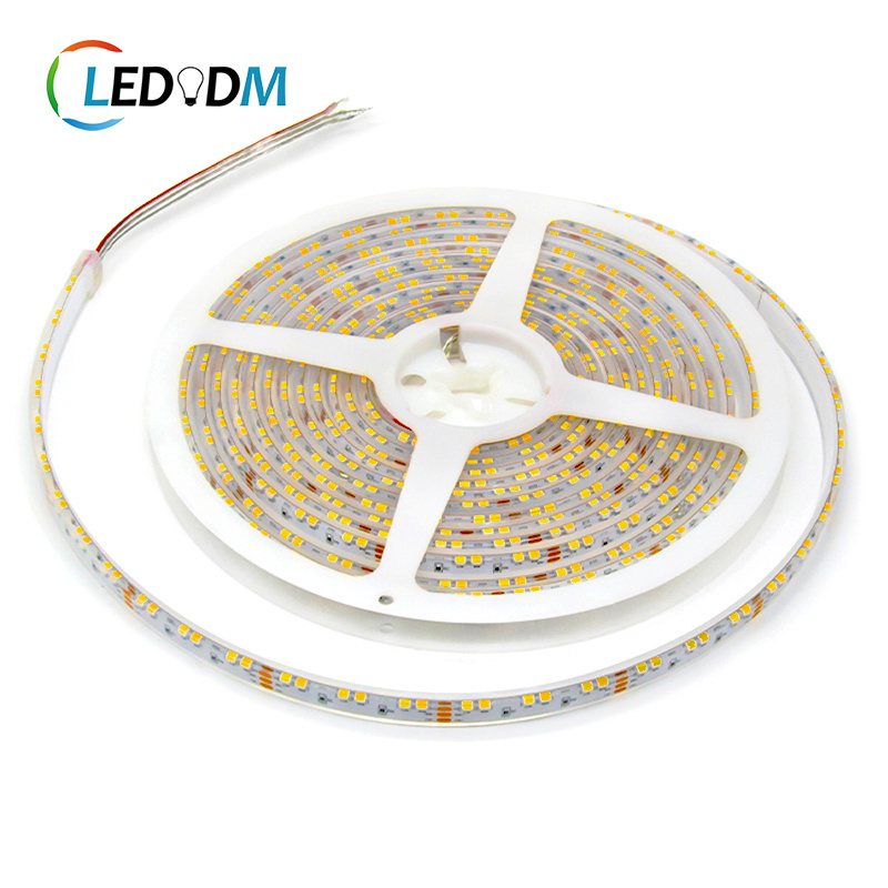 LEDODM Side View 120LEDS 3014 CCT LED Strip IP20 DC12V/24V 8mm PCB Edge LED Strip Side Emitting Strip