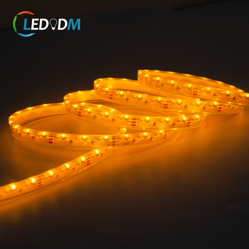 LEDODM Side View 120LEDS 3014 CCT LED Strip IP20 DC12V/24V 8mm PCB Edge LED Strip Side Emitting Strip