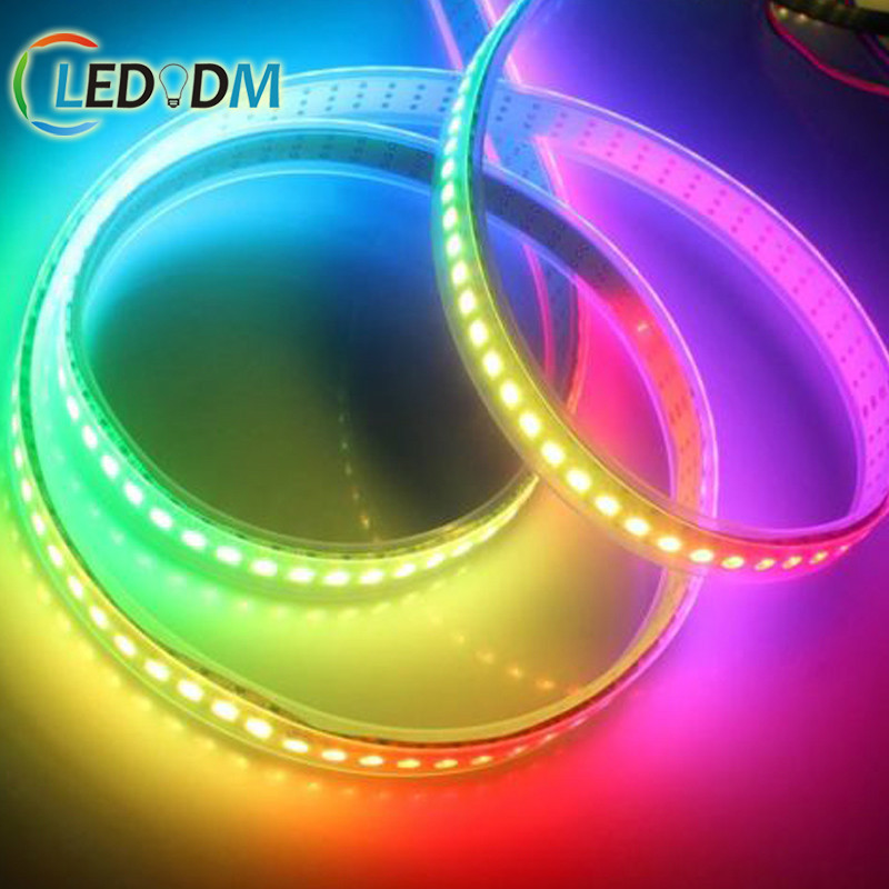 Individually Addressable pixel led strip programmable GS8208 WS2812B SK6812 RGBW RGBWW Warm/Natural/White 5m 60-144leds/pixels/m