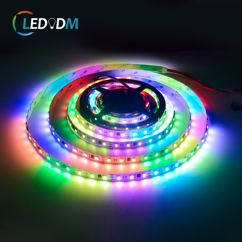 Individually Addressable pixel led strip programmable GS8208 WS2812B SK6812 RGBW RGBWW Warm/Natural/White 5m 60-144leds/pixels/m