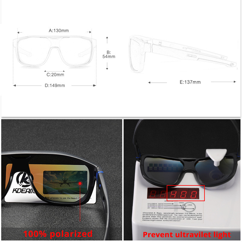 Dropshipping Cycling Glasses Polarized Bicycle Sunglasses Running Fishing Golf Sports Polarized Eyewear For Man Woman TR90 Frame