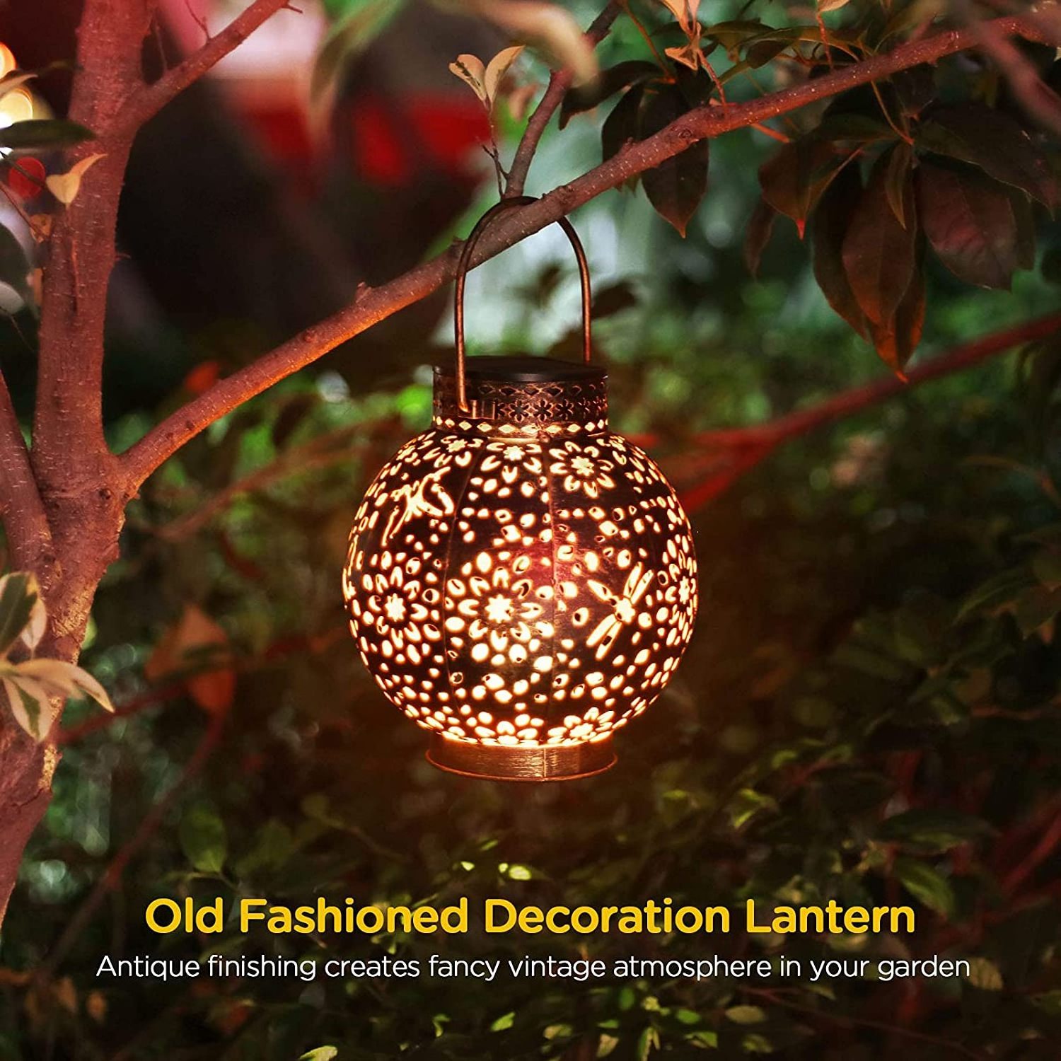 Solar Led Lanterns Outdoor Hanging Light Solar Powered Outdoor Lanterns Decorative Garden Lanterns for Garden Patio Yard Table