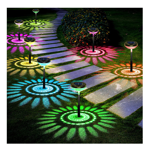 Outdoor Waterproof ABS Decorative Stakes IP65 Lawn Patio Walkway Yard Path Pathway Decorations Garden Solar stake Lights