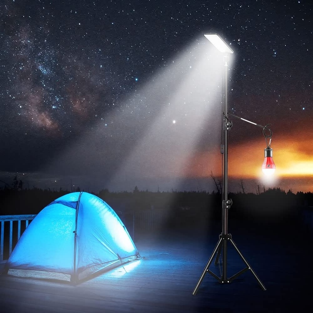 Portable LED Work Lights with Stand Telescoping Tripod Outdoor Light Powered by USB 5V Camping Light