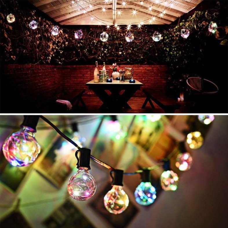 Garden Patio Christmas Party Events Shatterproof Waterproof G40 Globe Bulbs LED Outdoor String Lights for Outside