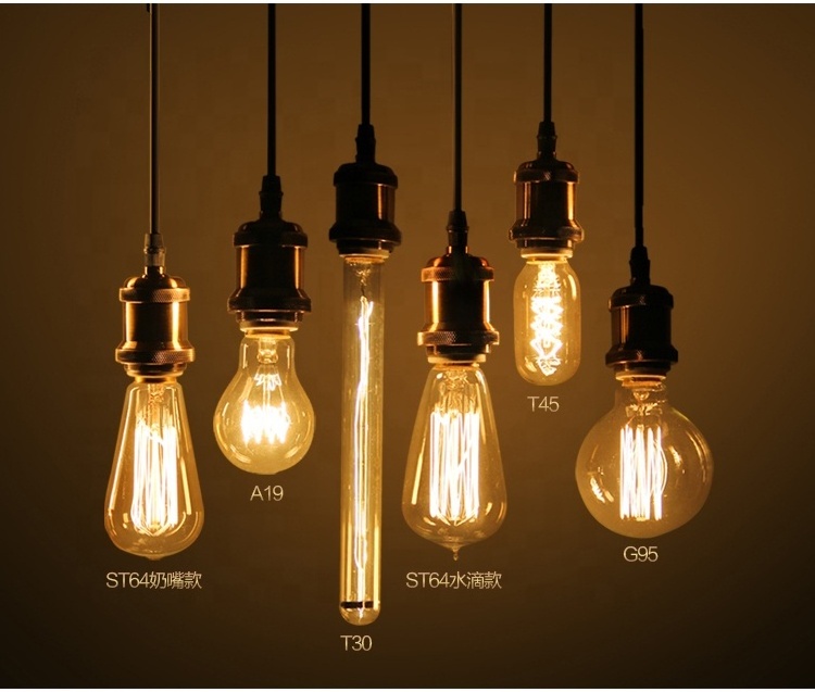 Tube Length 185mm/225mm/300mm Led Light Lamp T30 230V 4W/6W/8W E27 Led Vintage Filament Bulb