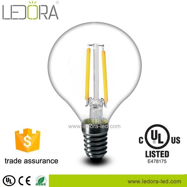 globe led light G45 E14 2W 4W Filament led lamp bulbs DC 12V /24V