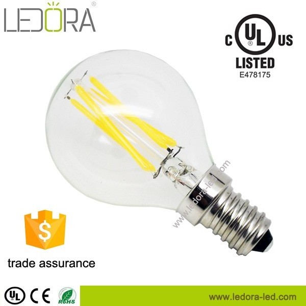 globe led light G45 E14 2W 4W Filament led lamp bulbs DC 12V /24V