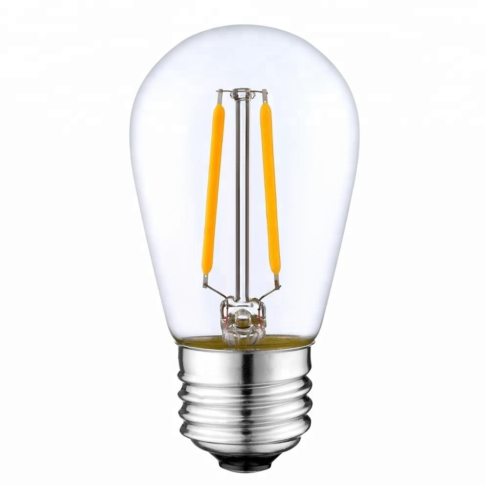 Warm White Edison Bulb Lights Led Filament Bulb S14 2w Led Light for Outdoor String Lights Glass Garden Luces Led 90 E27 30000