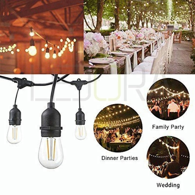 Waterproof Festoon Light Patriot Products Outdoor Powered Solar Led Garden Lighting