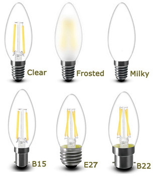 Chandelier Light 2700K Edison Led Filament bulbs LED bulb lights C35 Led bulb