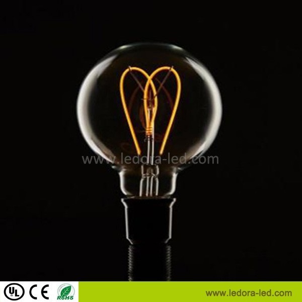 Spiral Filament Light Bulb Dimmable E26 E27 B22 Retro Vintage Flexible LED Edison A19 ST64  G95 G125