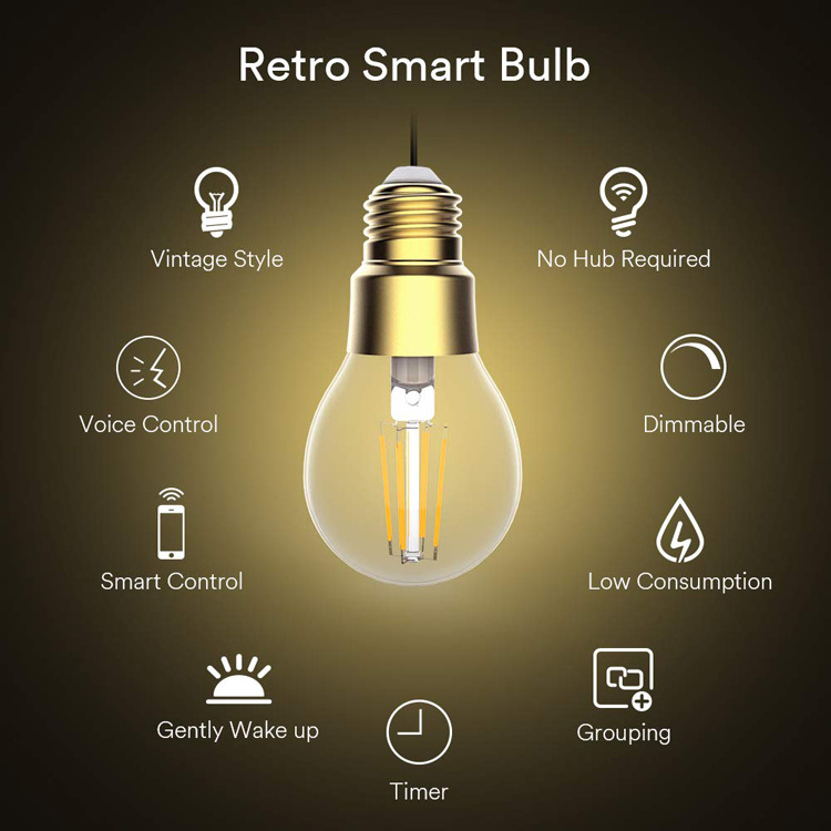 Apple homekit wifi led smart lights speaker bulb dimmable works with Amazon Alexa Google Assistant