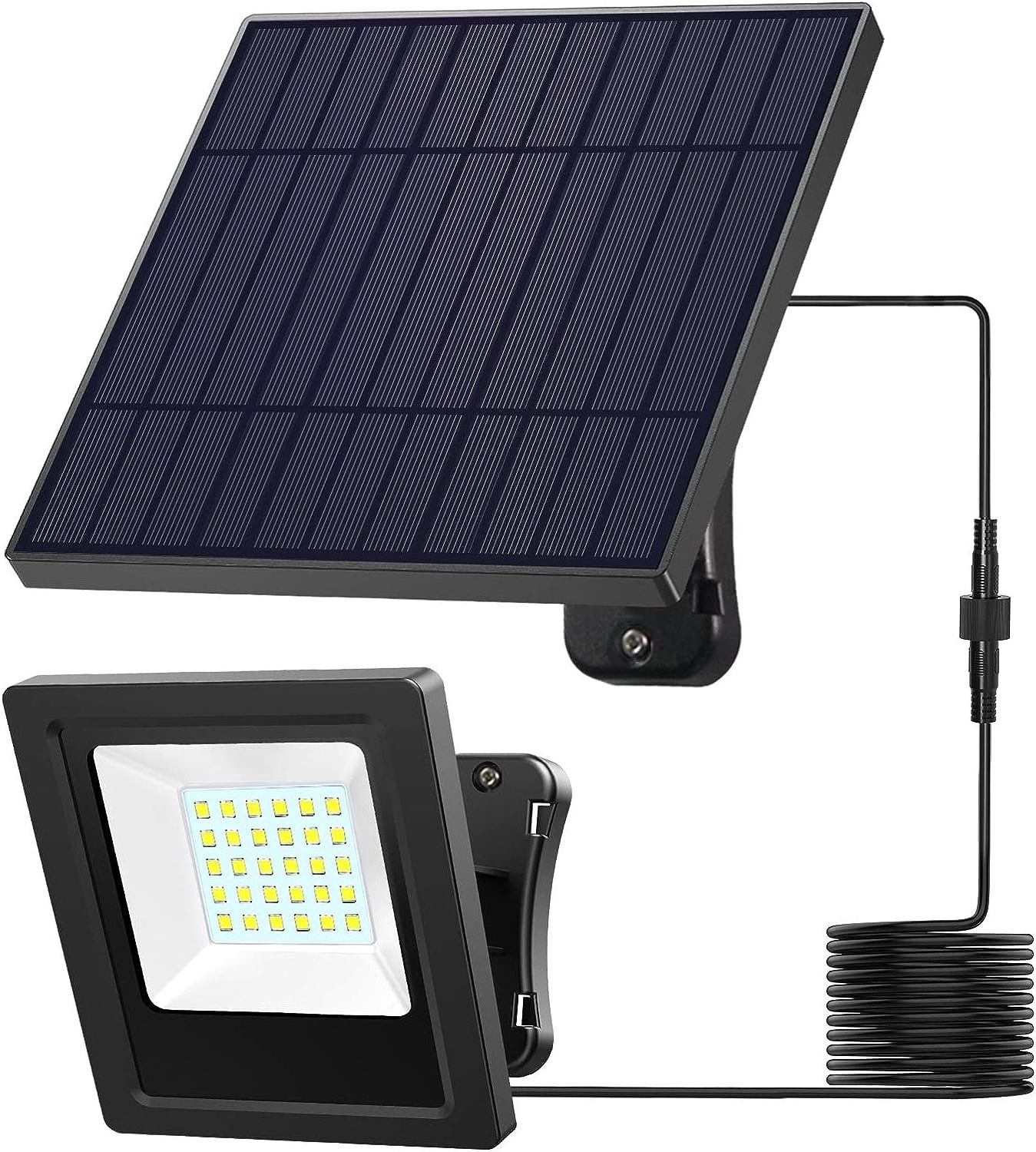 Solar Outdoor Light Garden LED Flood Lights Dusk to Dawn Security Waterproof Landscape Lighting for Wall Ceiling Porch Cabin