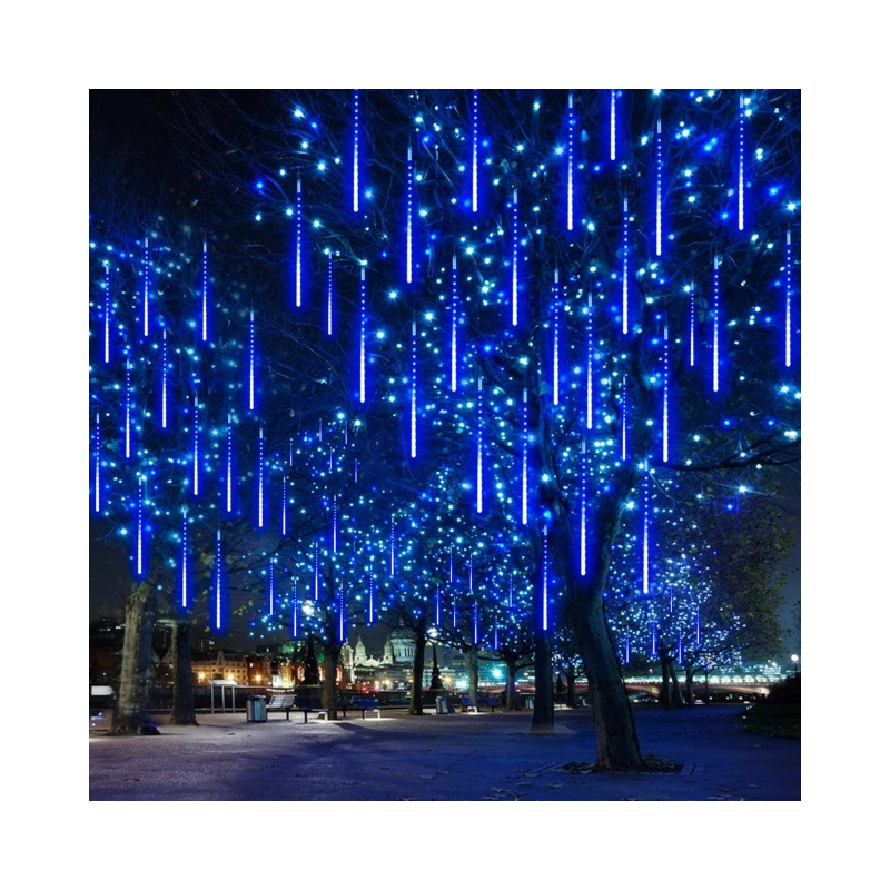 Snow Falling Icicle Waterproof Cascading LED Meteor Shower Rain Lights for Holiday Party Wedding Christmas Tree Party Tree