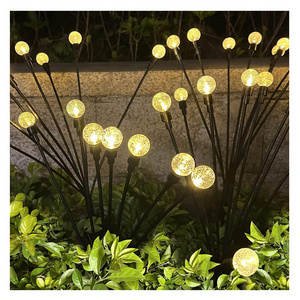 Changeable Candle Bulb Solar Powered Bottle Bee Outdoor Waterproof Led Solar Flame Bubble Crystal Ball Firefly Light