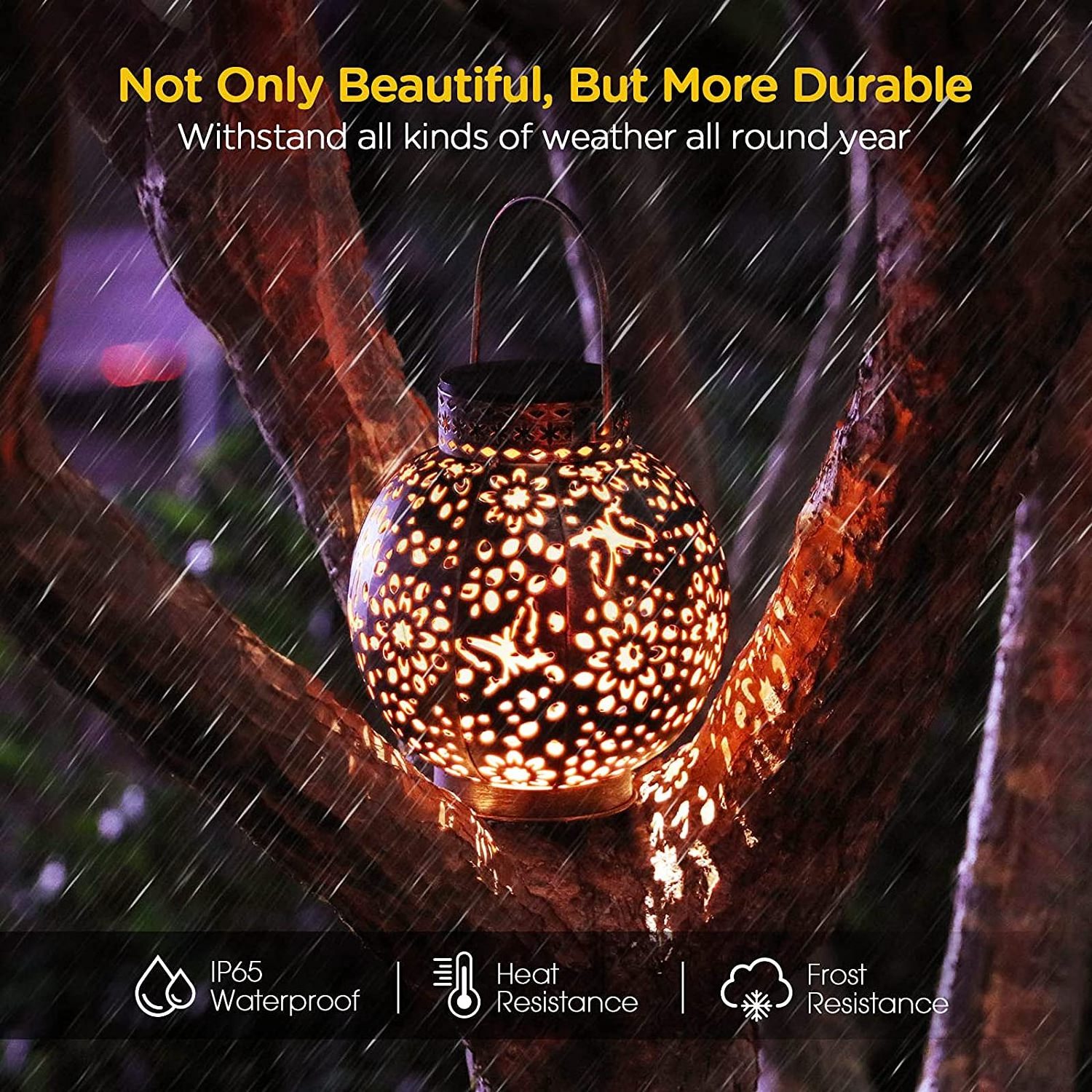 Solar Lantern Lights Outdoor Garden Decor Hanging Lantern Waterproof Landscape Lights Solar Table Lantern Lamps for Yard  Porch