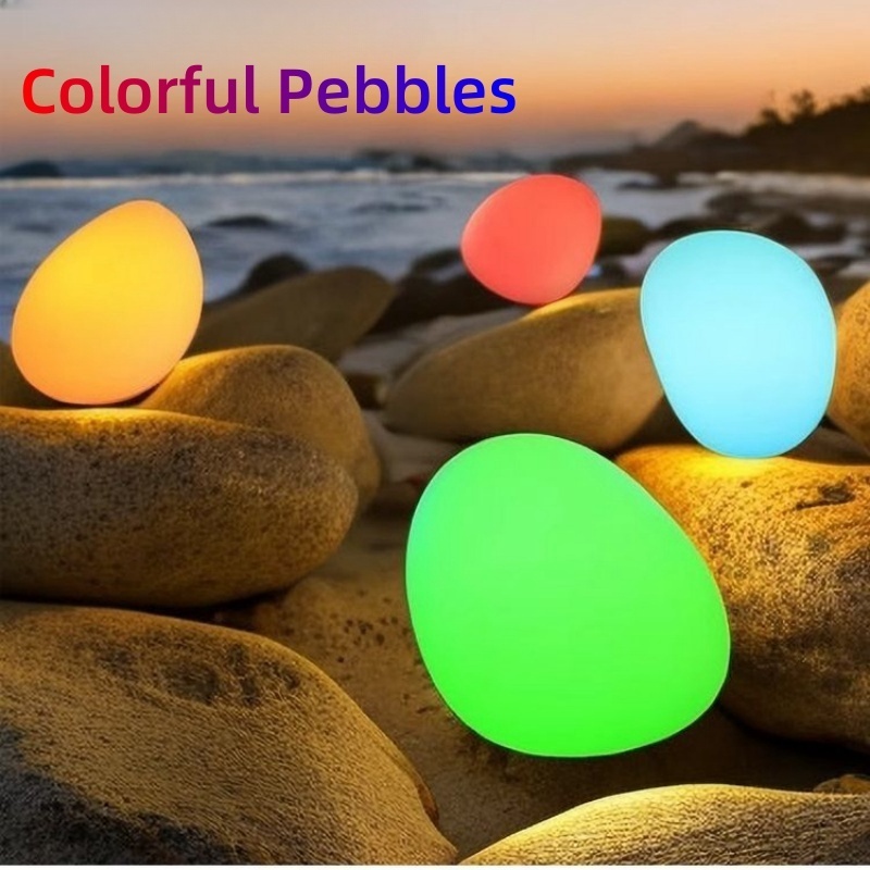 Decoration Light Stone Wholesale Price Solar Charging Outdoor Led Stepping Stone Balls Night Light Lamp