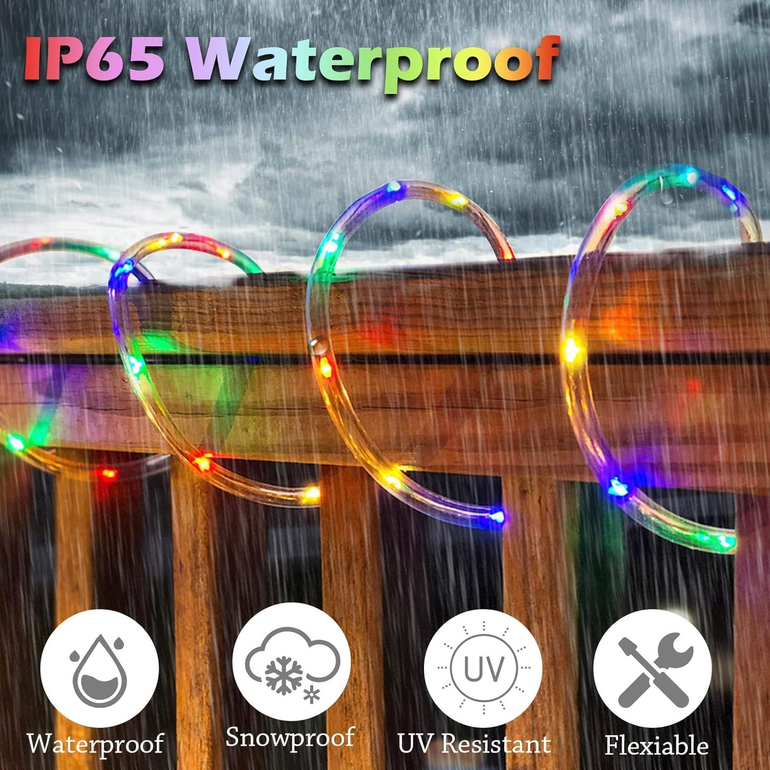 Solar USB Battery Rope Light Christmas Tree Decorations Outdoor LED Rope Tube String Party Wedding Led Curtain Lights