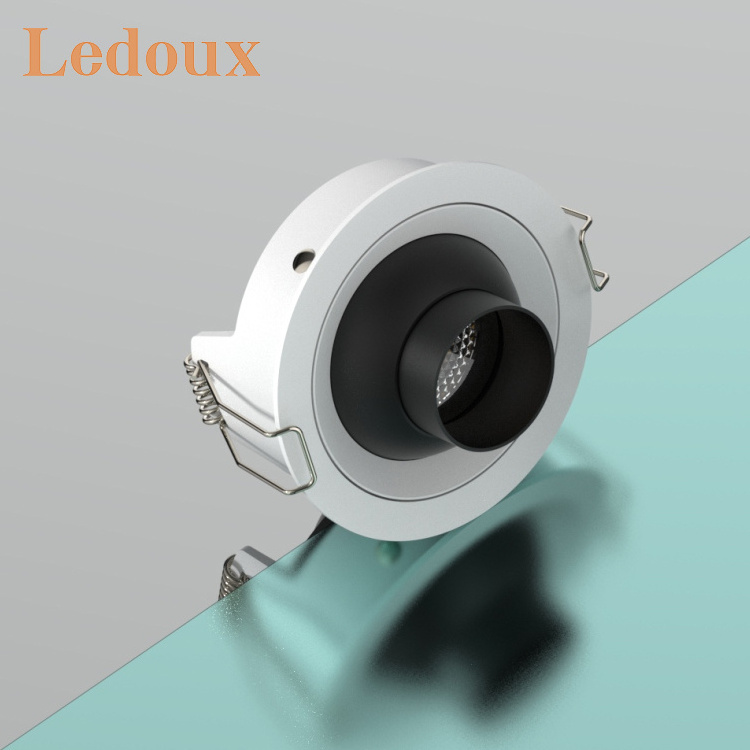 LEDOUX Unique Design Dimmable Anti-Glare Adjustable Ceiling Downlight Gallery Museum 3W Led Down Light