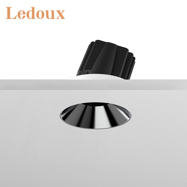 LEDOUX High Quality Aluminum Recessed Anti-dazzle Dimmable Lamps Hall Indoor 6W 10W 15W Led Down Light