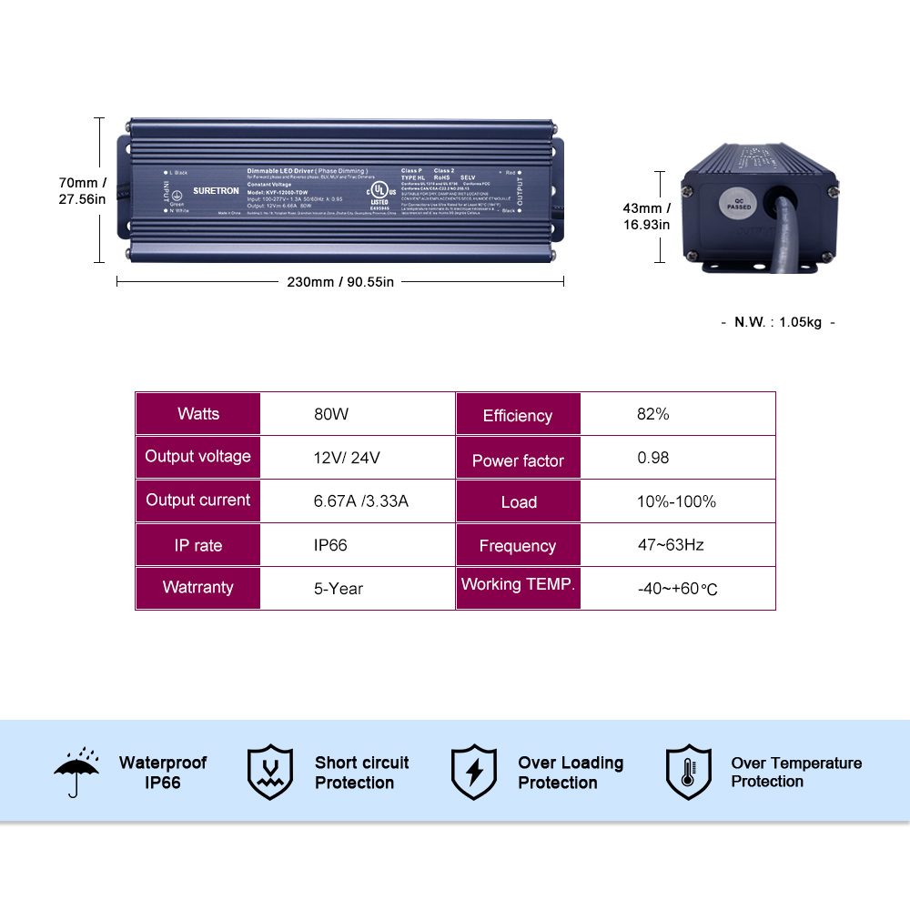 5 years warranty triac dimmable led power supply 30w 50w 100w 150w 200w 300w 600w dc 48v 36v 24v 12v led driver for led light