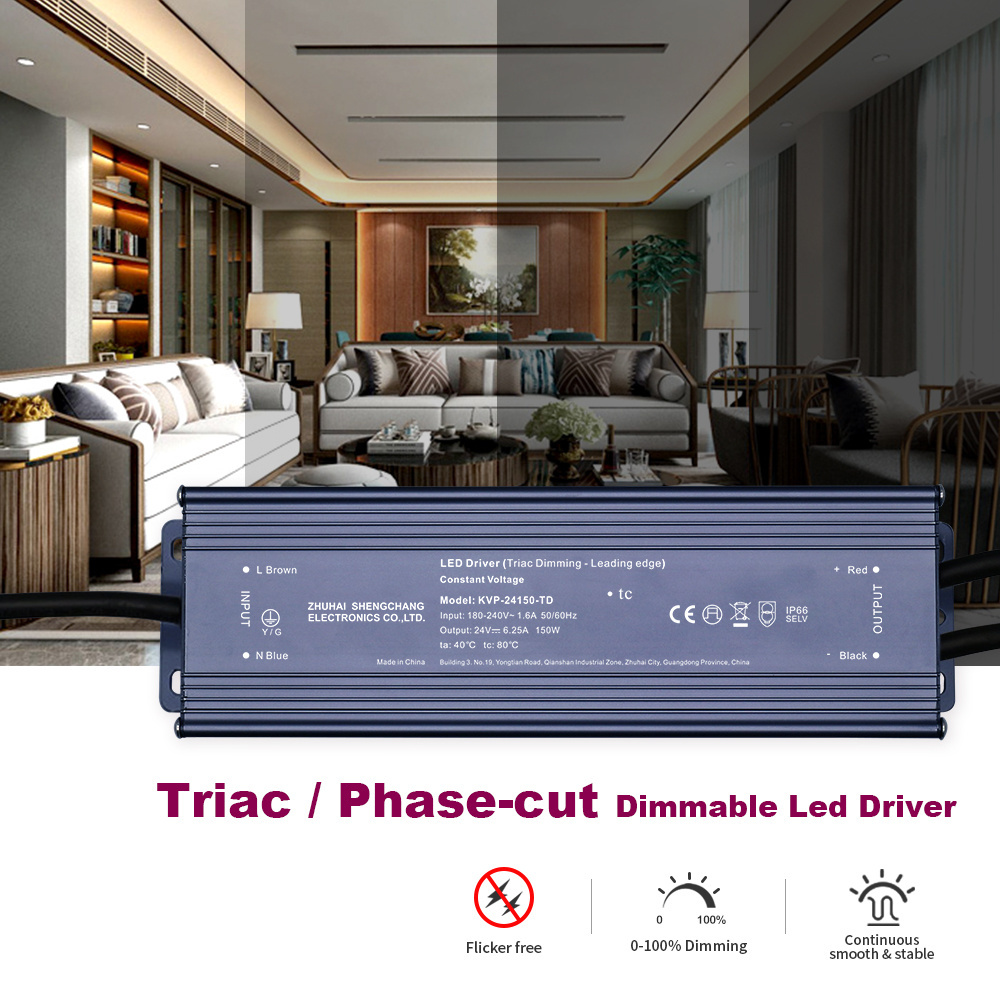 high voltage lighting profile aluminum 150w led dimmer switch triac 24v power supply