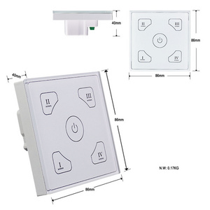 SCPOWER custom design whole sale hot sale LED light 220V 240V AC LED controller dali dimmable touch 2 dimmer switch