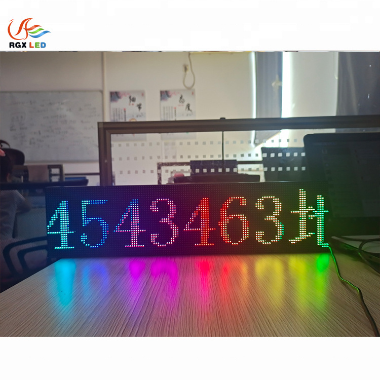 Full color P4 programmable running moving message LED display panel board  512X128MM