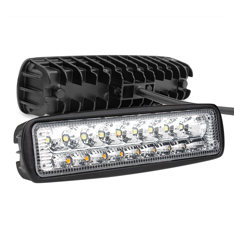 RCJ LED Light Bars High Power 54W Double Row Mini Offroad LED Work Light Bar for Truck Car Bar Lights Barras LED Auto