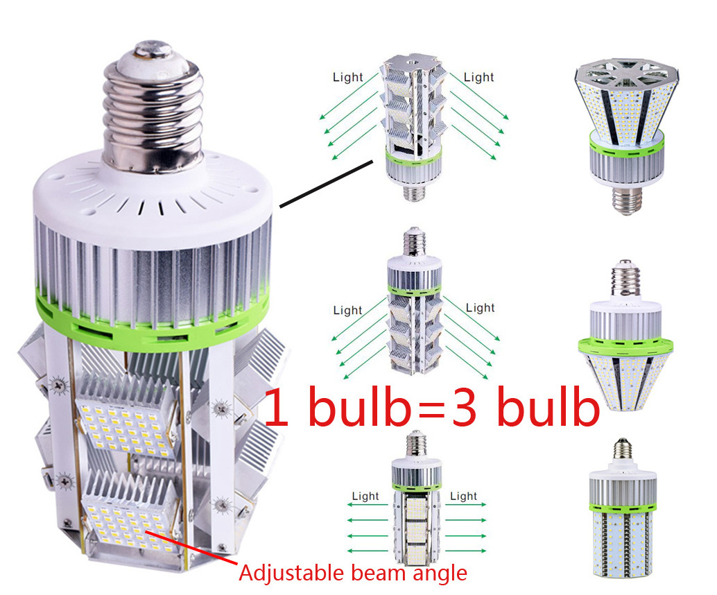 IP65 Outdoor Street Area Lighting 3000K 4000K 5000K 6000K indoor outdoor 150lm/w E26 E27 E39 E40 20w 36 watt 3000k led corn bulb