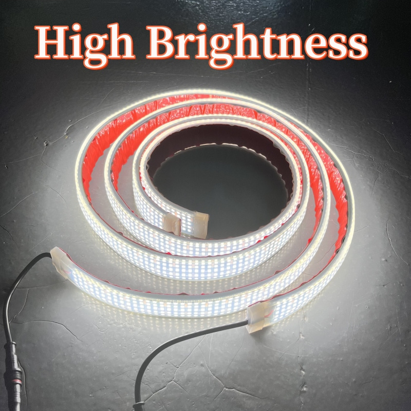 5 ROW High Brightness Led Strip Light 12v Waterproof Car Wheel Lights  Underglow Light Kit Strip For Car Truck Motorcycle