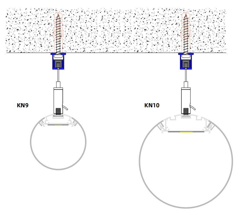 Suspended mounted circle diameter 60mm round for ceiling light with diffuser cover aluminum channel round led profile