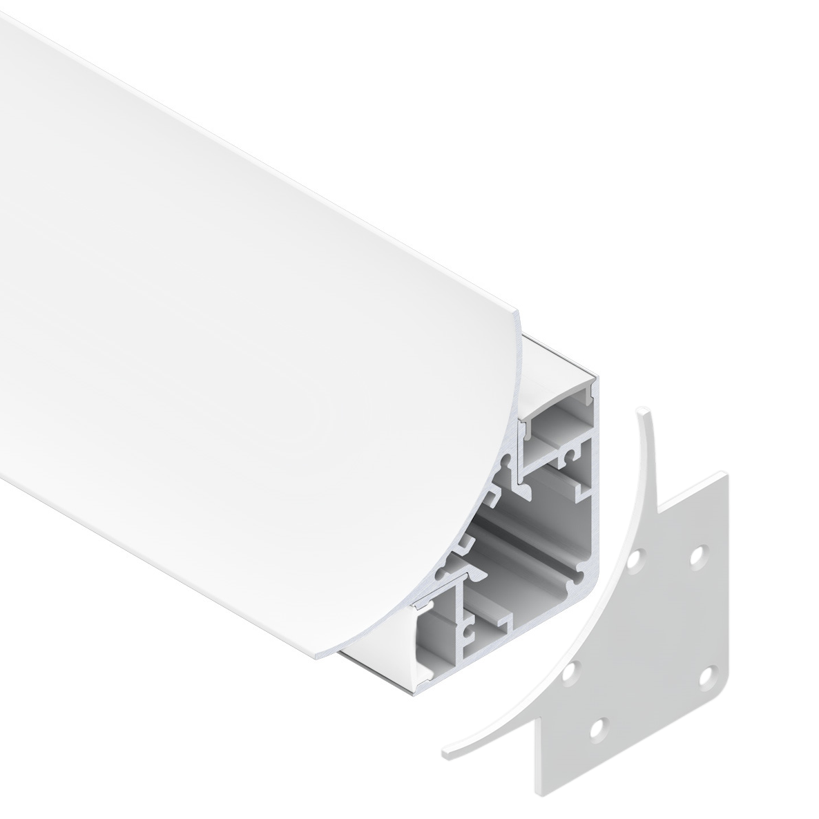 Custom Led Aluminium Profile For Top Ceiling Light Corner LED Strip ...