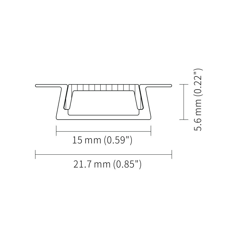 K23 Recessed Bar Lighting T Slot Alu Profil Channel Heat Sink With PC Diffused Cover Aluminium Profile For Led Strip Light