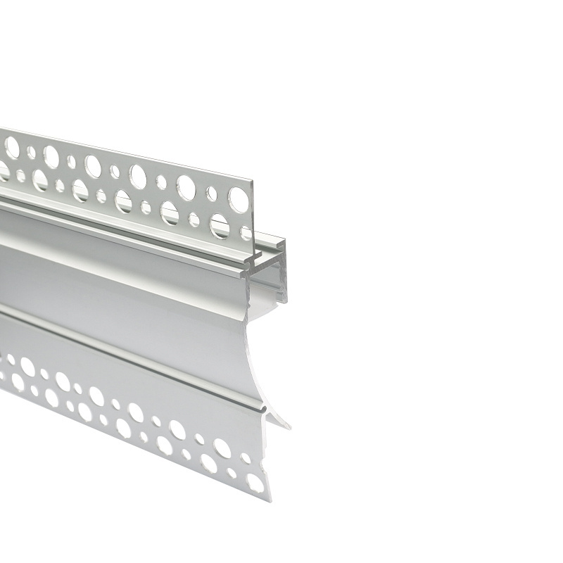 Recessed aluminum extruded profiles for gypsum wall cove lighting K13